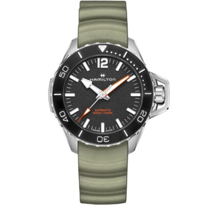Hamilton Khaki Navy Frogman Auto H77825331 Stainless Steel Black Dial
