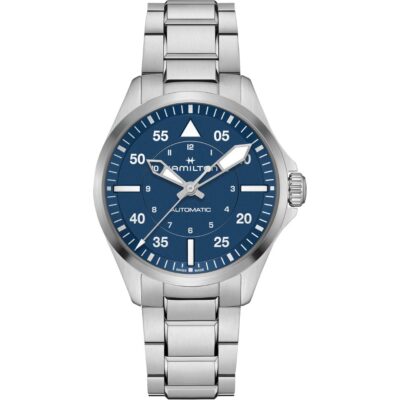 Hamilton Khaki Aviation Pilot Auto 39mm H76305140 Stainless Steel Blue Dial