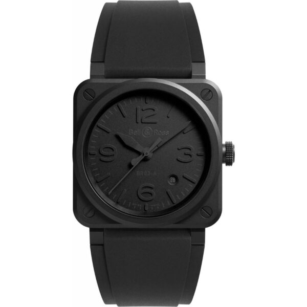 Bell & Ross BR 03 Phantom 41mm BR03A-PH-CE/SRB Front View