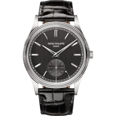 Patek Philippe Calatrava 6119G-001 in white gold with grey dial