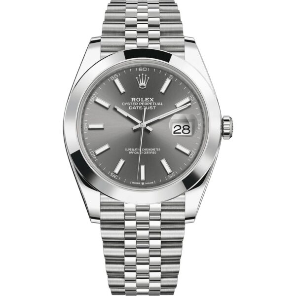 Rolex Datejust 41 126300 in steel jubilee bracelet with slate dial
