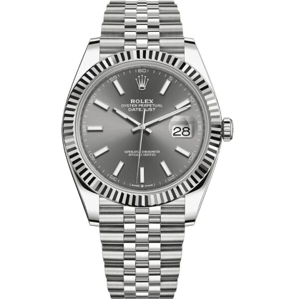 Rolex Datejust 41 126334 in steel jubilee bracelet with slate dial