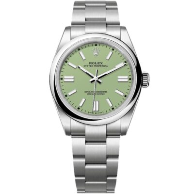 Rolex Oyster Perpetual 41 134300 Stainless Steel Pistachio Dial