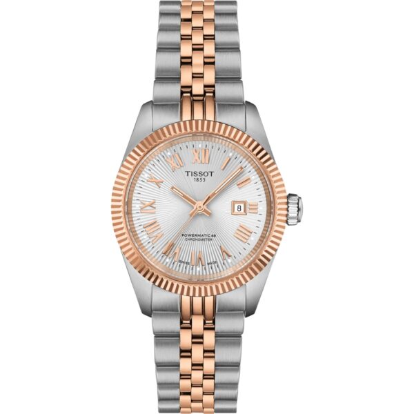 Tissot Ballade Powermatic 48 COSC 30mm T1562082203300 in stainless steel with silver dial